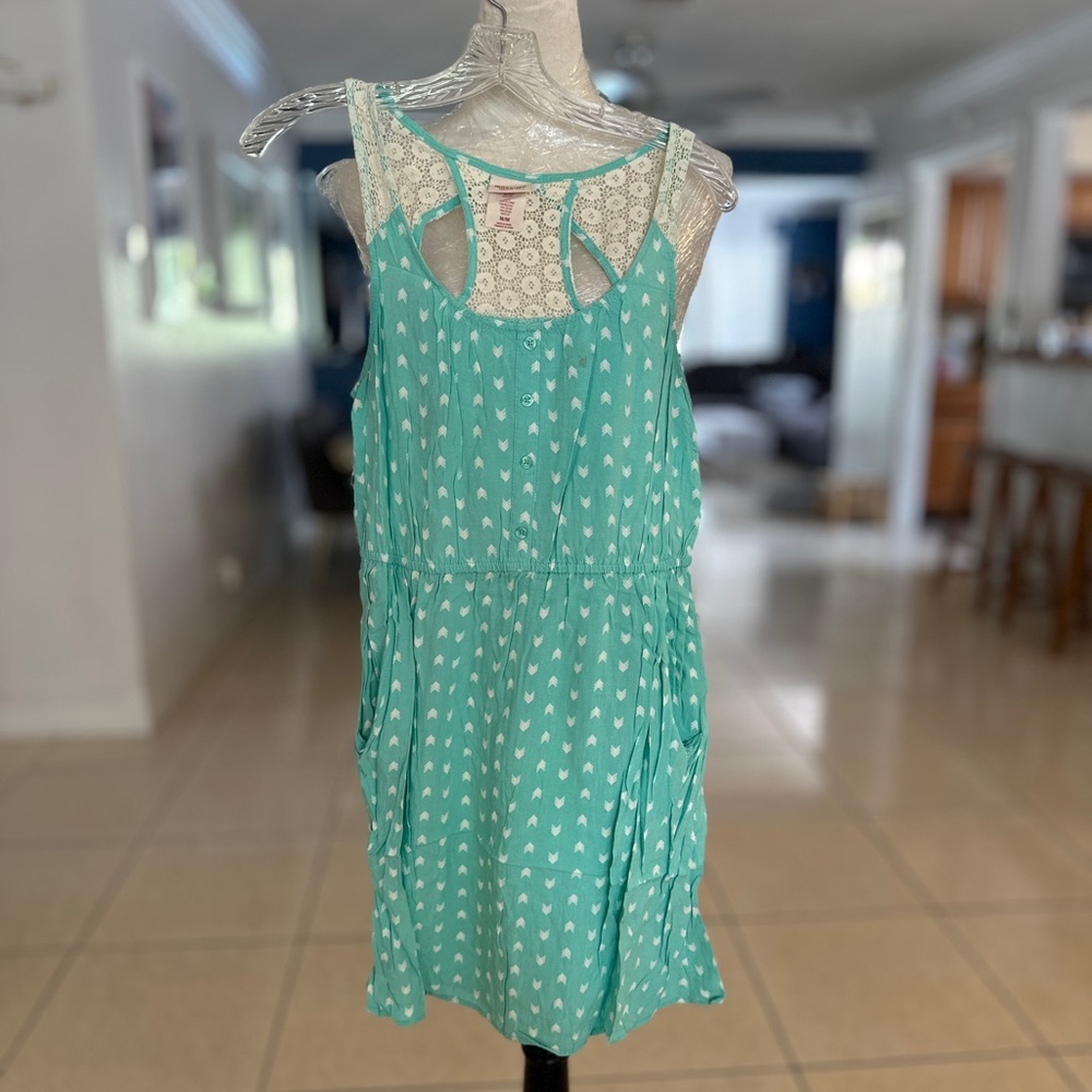 Mossimo Supply Co. Green Halter Sundress Mini